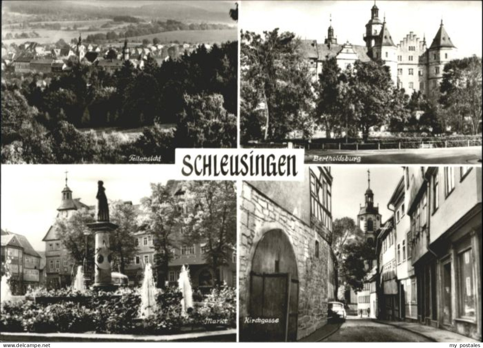 Schleusingen Bertholdsburg Markt Kirchgasse