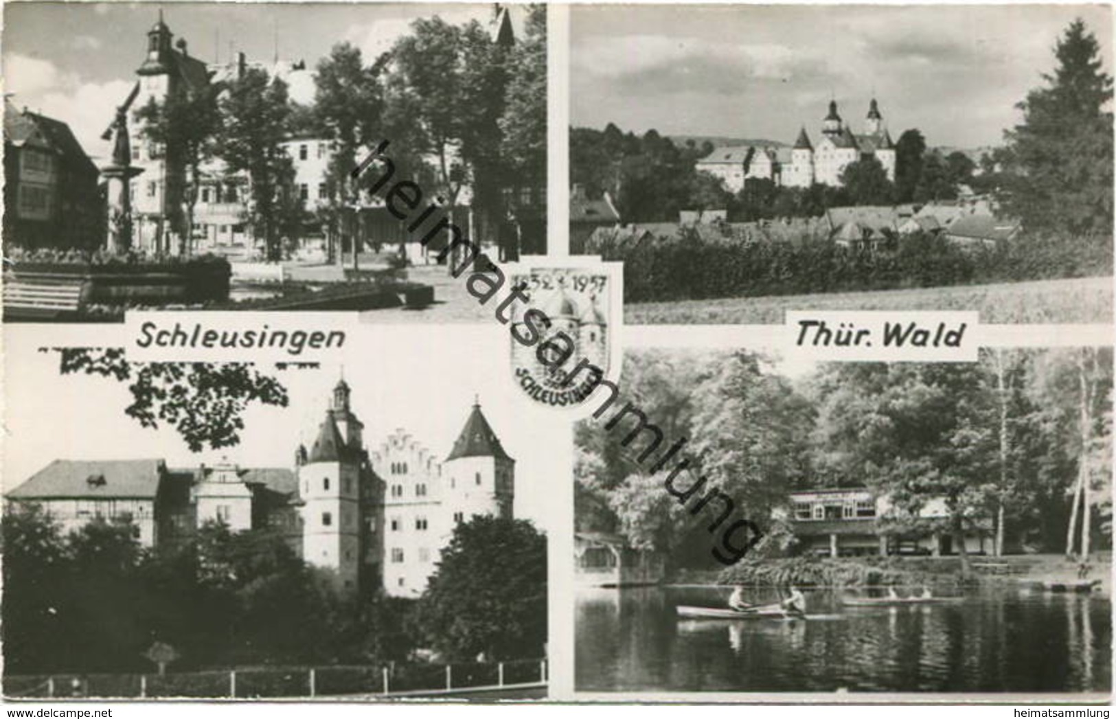 Schleusingen - Foto-AK 50er Jahre Handabzug - Verlag Foto-Dörr Schleusingen