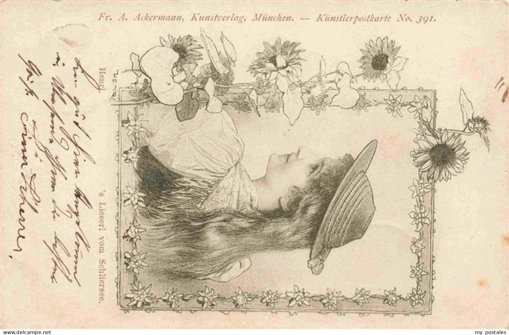 Schliersee 's Lieserl vom Schliersee Kuenstlerkarte