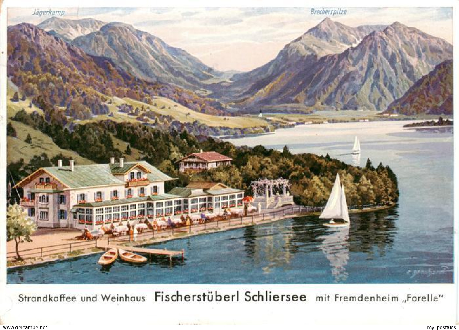 Schliersee Strandkaffee und Weinhaus Fischerstueberl Schliersee mit Fremdenheim