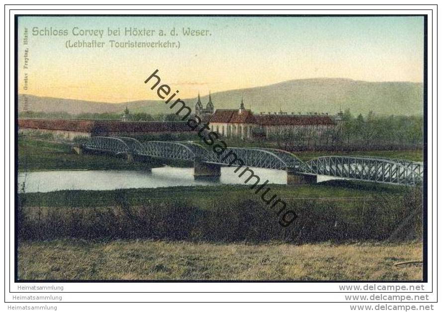 Schloss Corvey bei Höxter an der Weser ca. 1905
