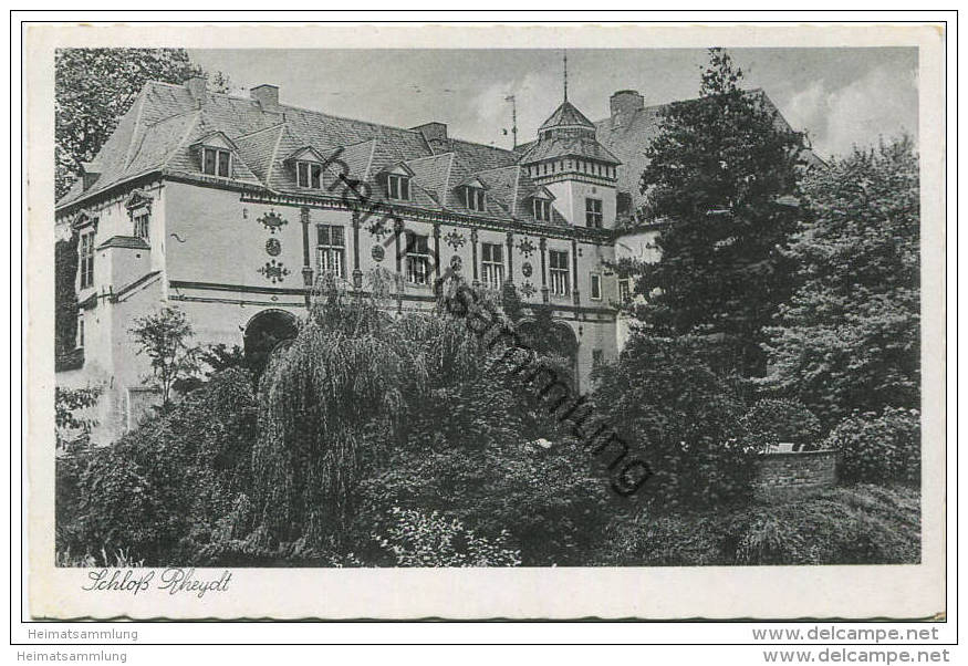 Schloss Rheydt - Verlag Jakob Krapohl Mönchengladbach gel. 1940