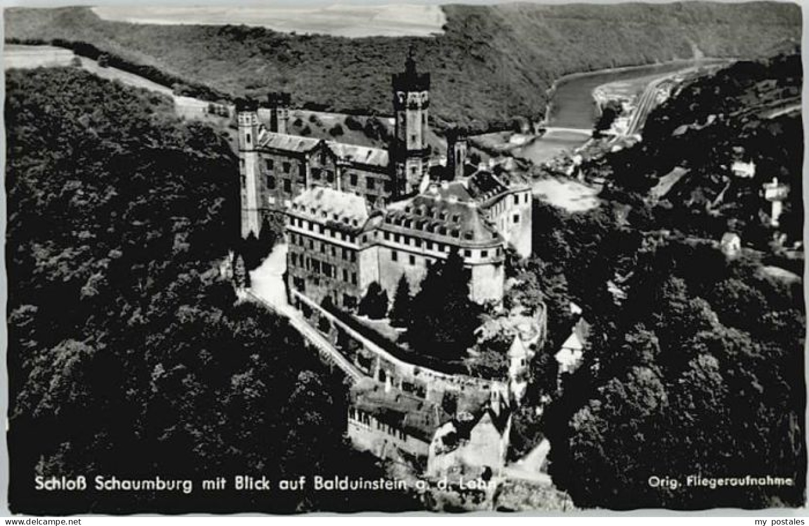 Schloss Schaumburg Balduinstein Schaumburg Schloss Fliegeraufnahme