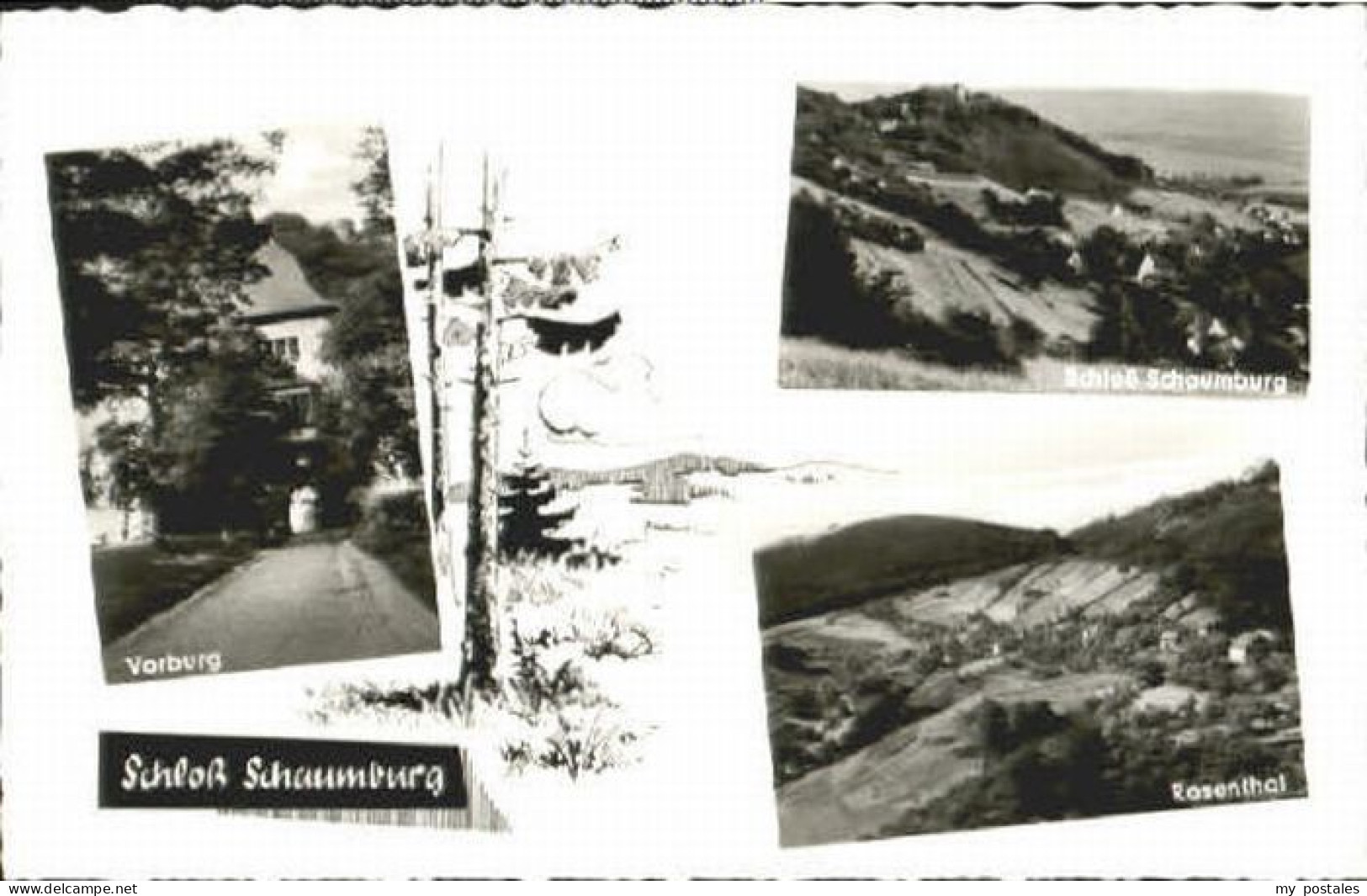 Schloss Schaumburg Balduinstein Schloss Schaumburg  ungelaufen ca. 1955