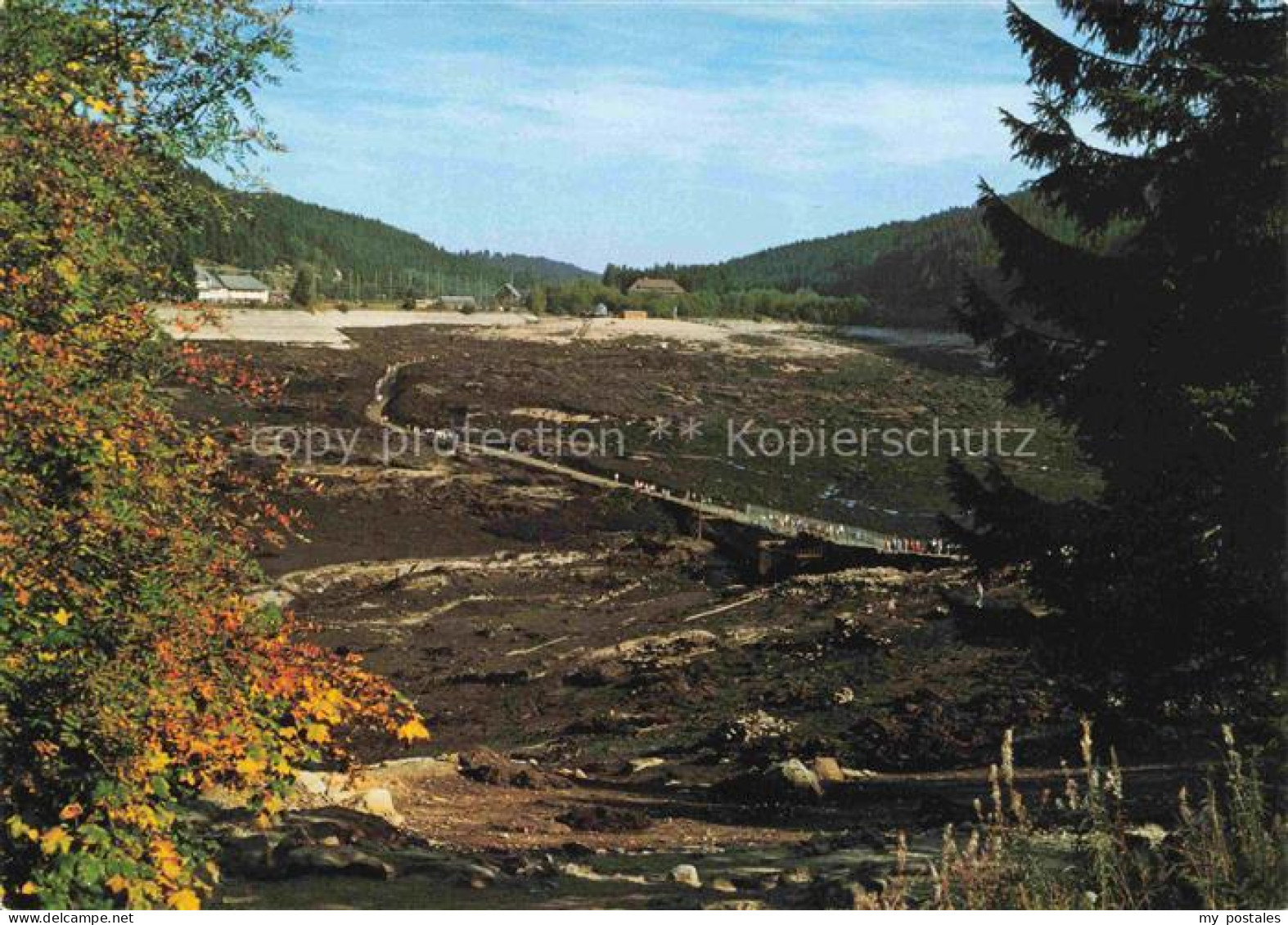 Schluchsee 1983 wurde das Wasser des Schluchsee Wasserkraftwerks abgelassen