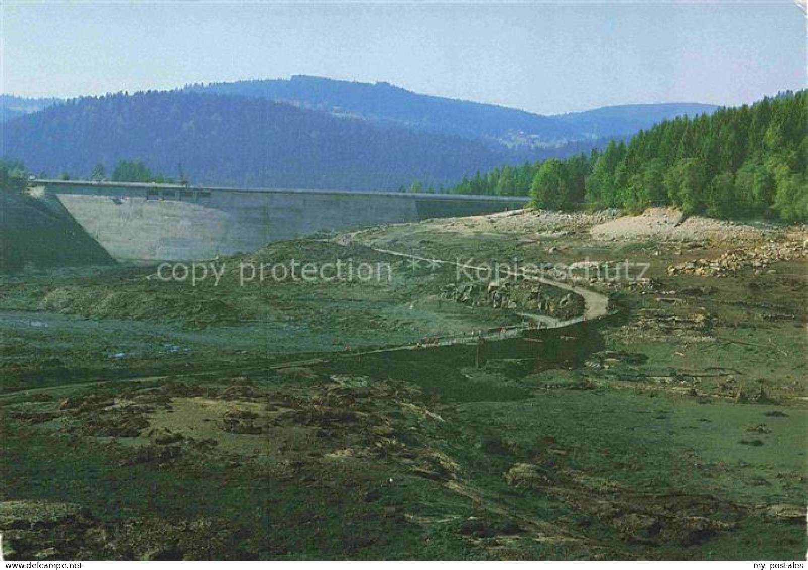 Schluchsee 1983 wurde das Wasser des Schluchsee Wasserkraftwerks abgelassen