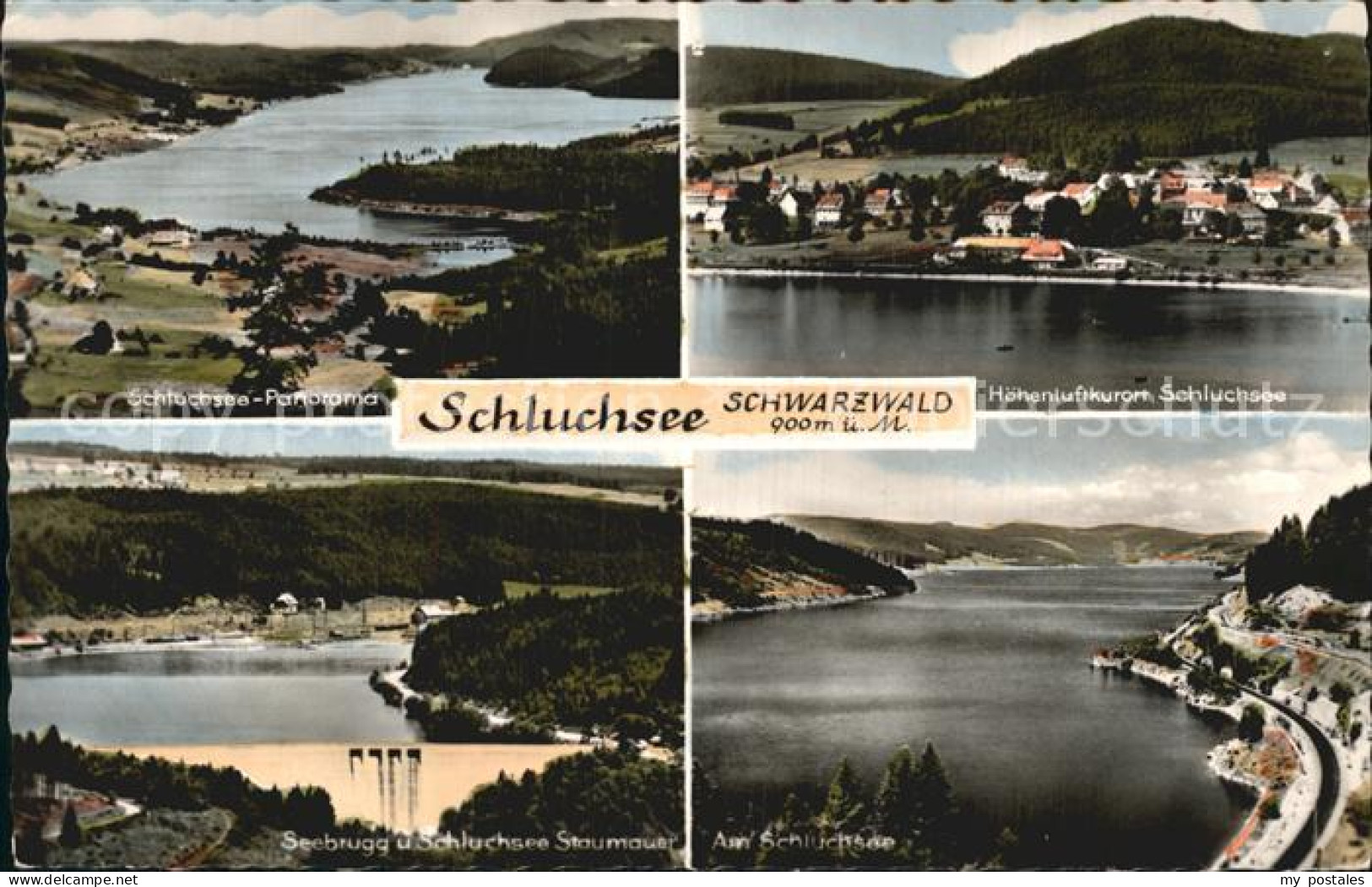Schluchsee Panorama Seebrugg Staumauer Partie am Schluchsee