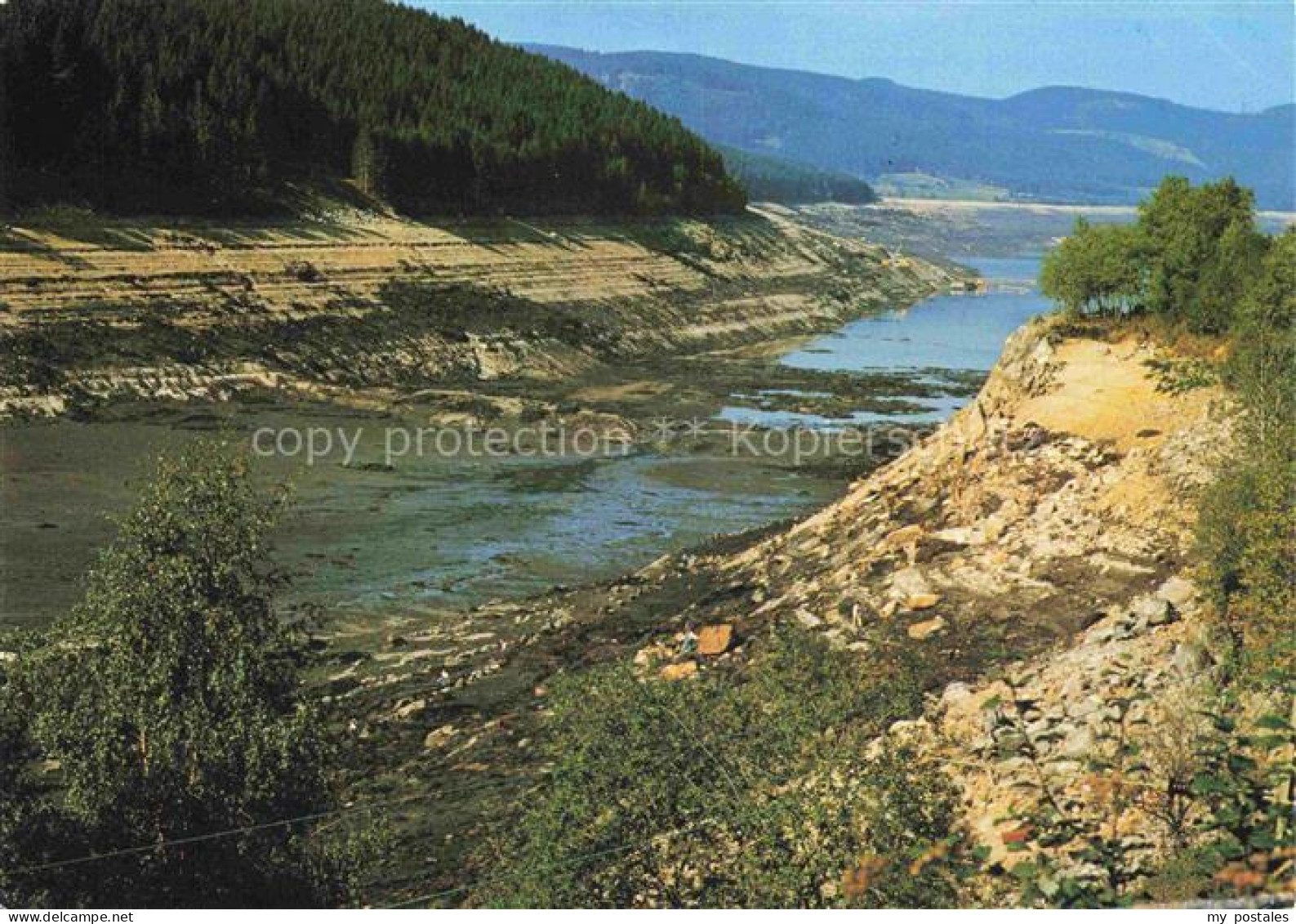 Schluchsee Schluchsee-Wasserkraftwerk Stausee Wasserablassung Schwarzwald Wald F