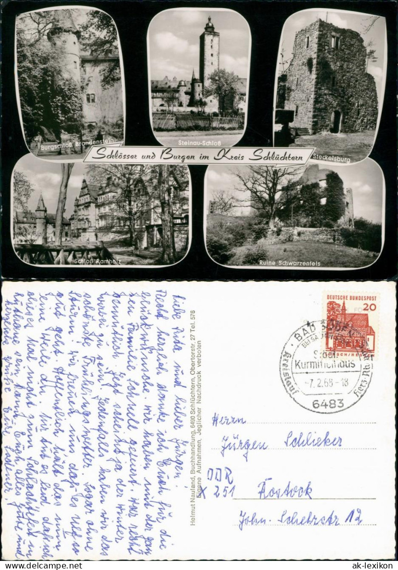 Schlüchtern Umlandansichten Schlösser und Burgen Kreis Schlüchtern 1968