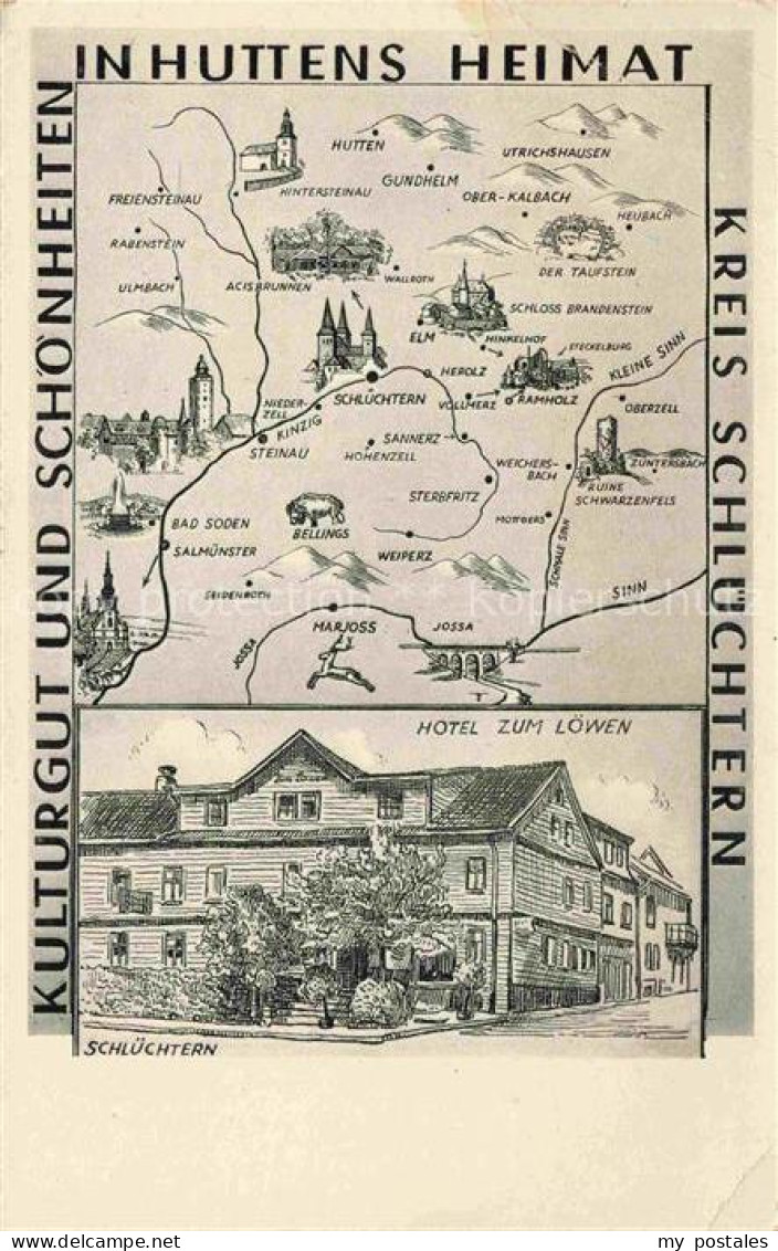Schluechtern Hessen Hotel-zum-Loewen Kreis-Schluechtern Huttens-Heimat Schloss-B