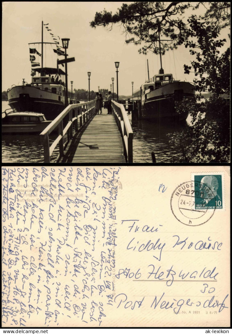 Schmöckwitz-Berlin Ho-Hotel und Restaurantschiff Krossinsee 1971