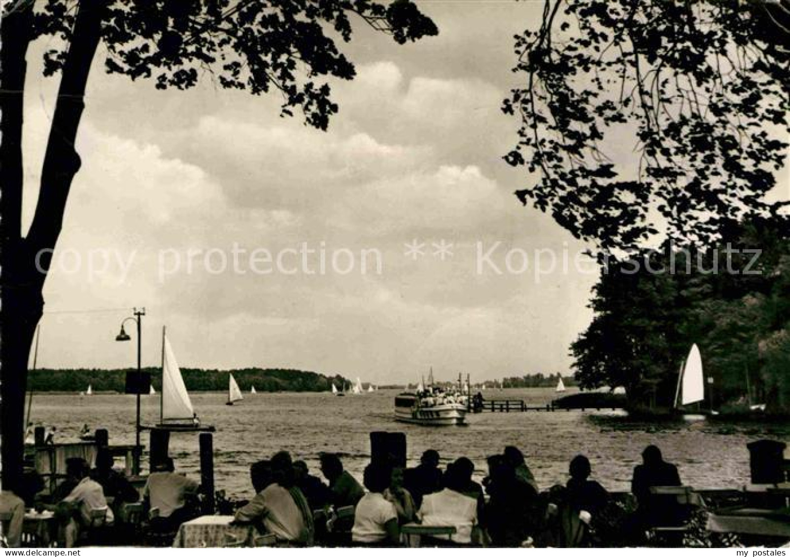 Schmoeckwitz Blick vom Gasthaus Zur Palme auf den Seddinsee