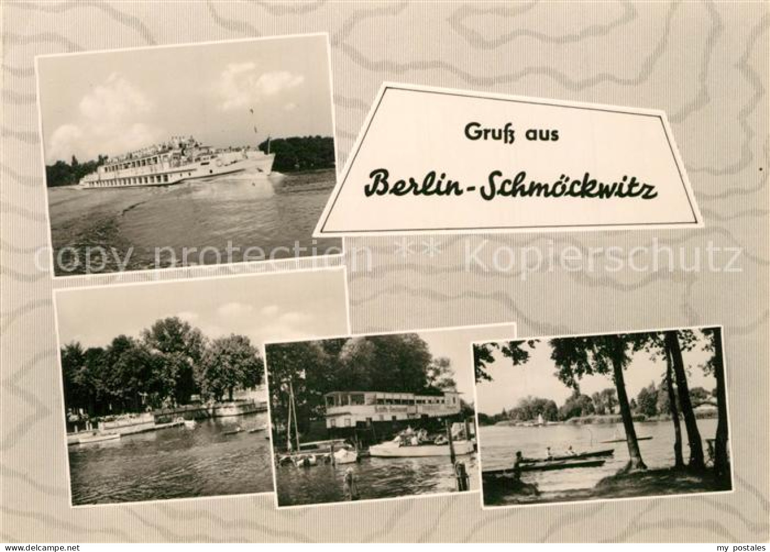 Schmoeckwitz Fahrgastschiff Zeuthener See Gaststaette Kanufahren