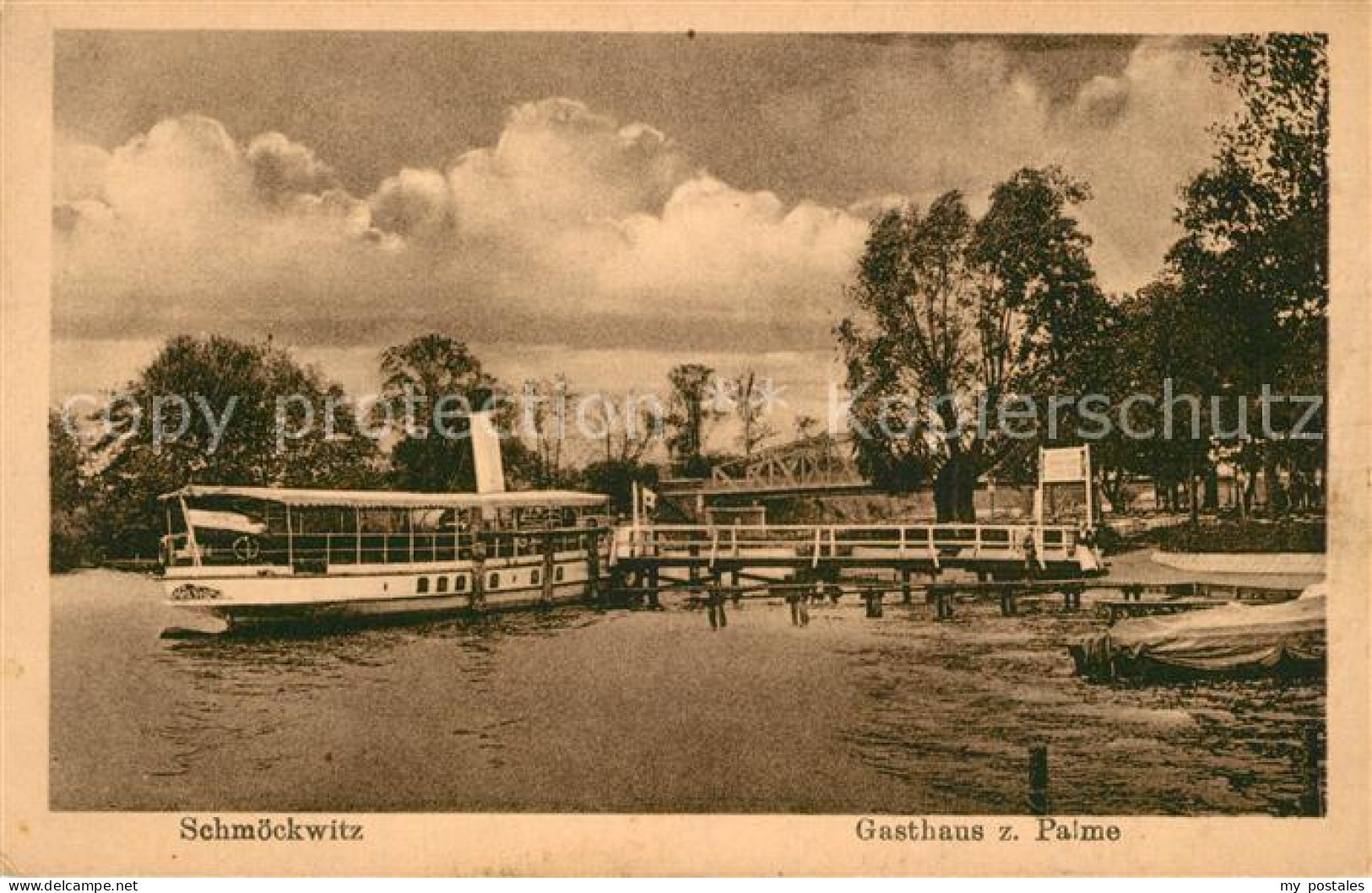 Schmoeckwitz Gasthaus zur Palme Faehre