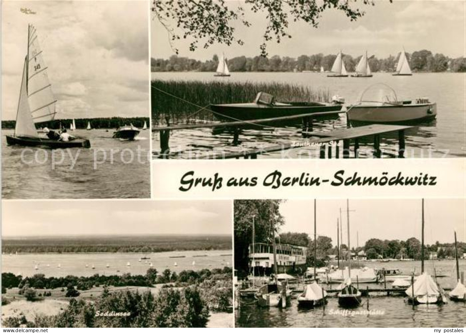 Schmoeckwitz Zeuthener See Seddinsee Hafen Schiffsgaststaette Segeln