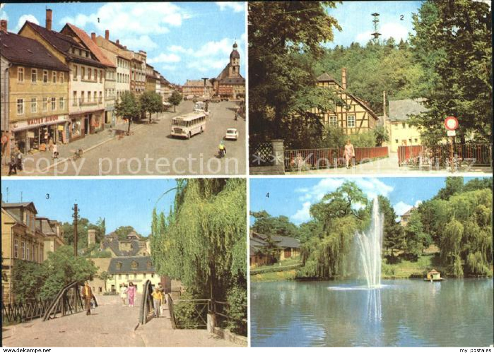 Schmoelln-Putzkau Marktplatz Aussichtsturm Brueckenplatz Brauereiteich