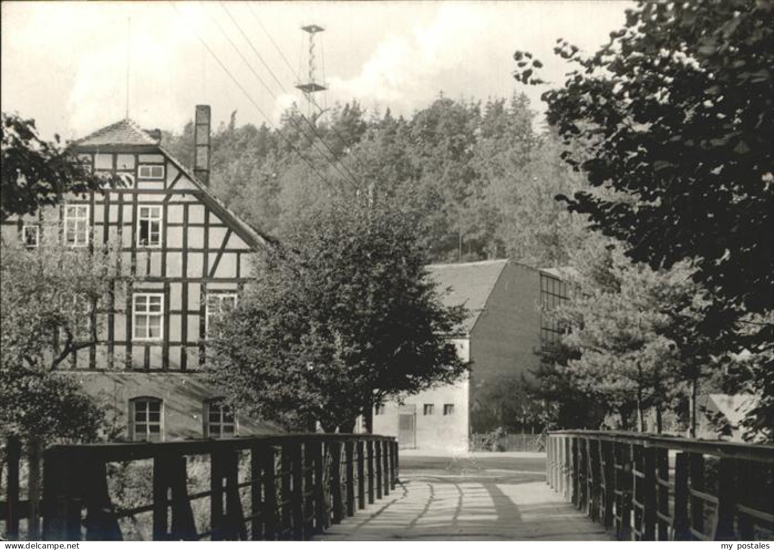 Schmoelln Thueringen Blick zum Aussichtsturm