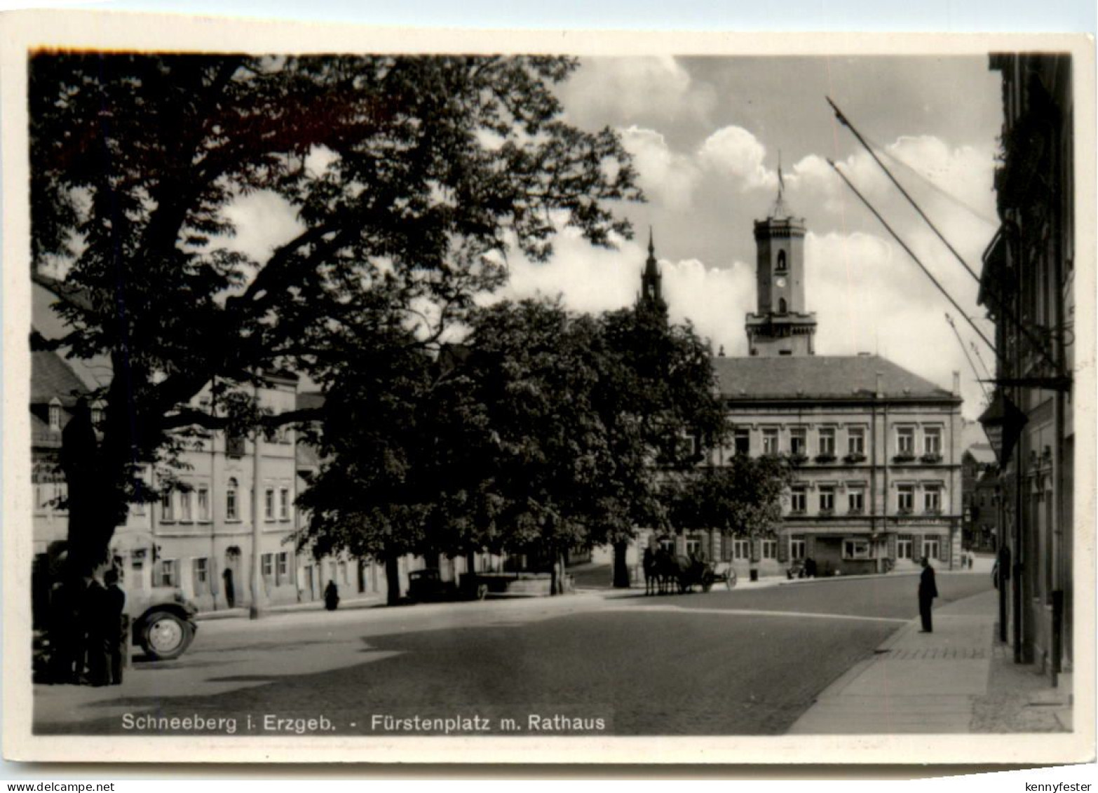 Schneeberg i. Erzgeb., Fürstenplatz m. Rathaus