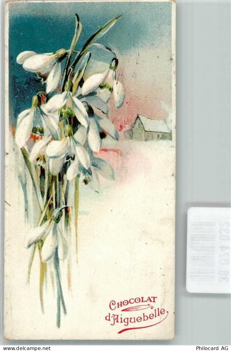 Schneeglöckchen Chocolat d`Aiguebelle Schokolade Werbe AK - 38074032