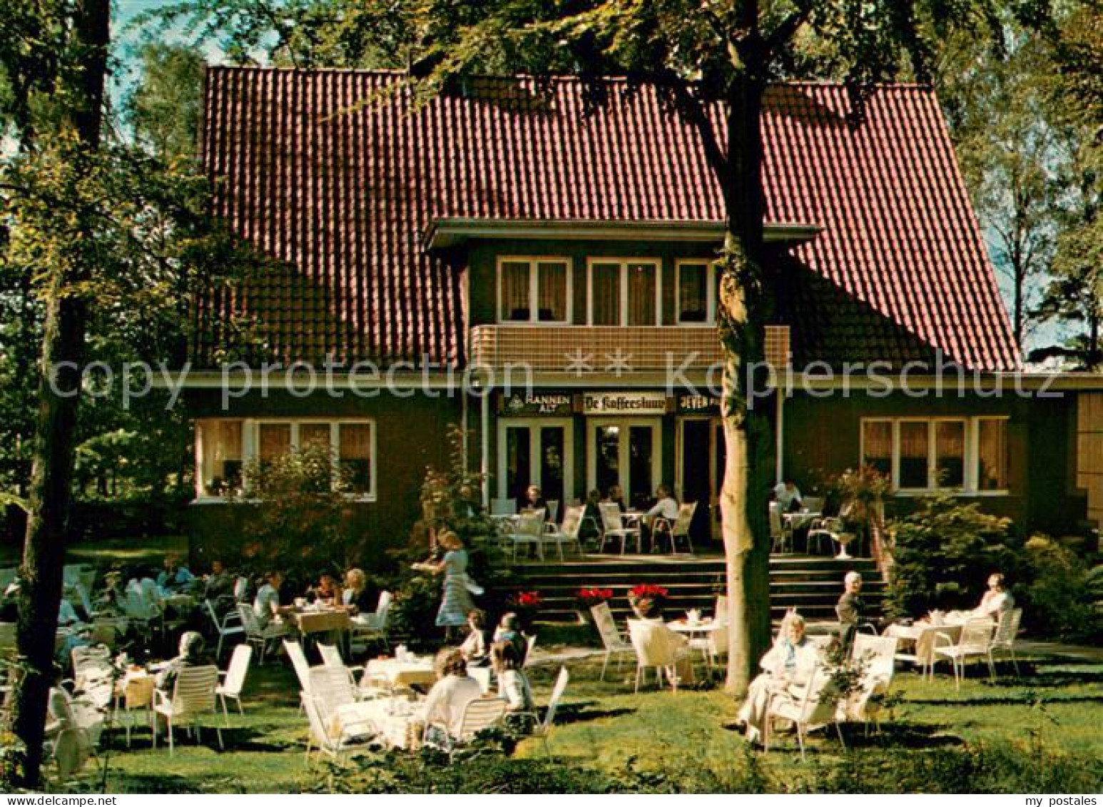 Schneverdingen Cafe De Kaffeestuss Terrassenansicht
