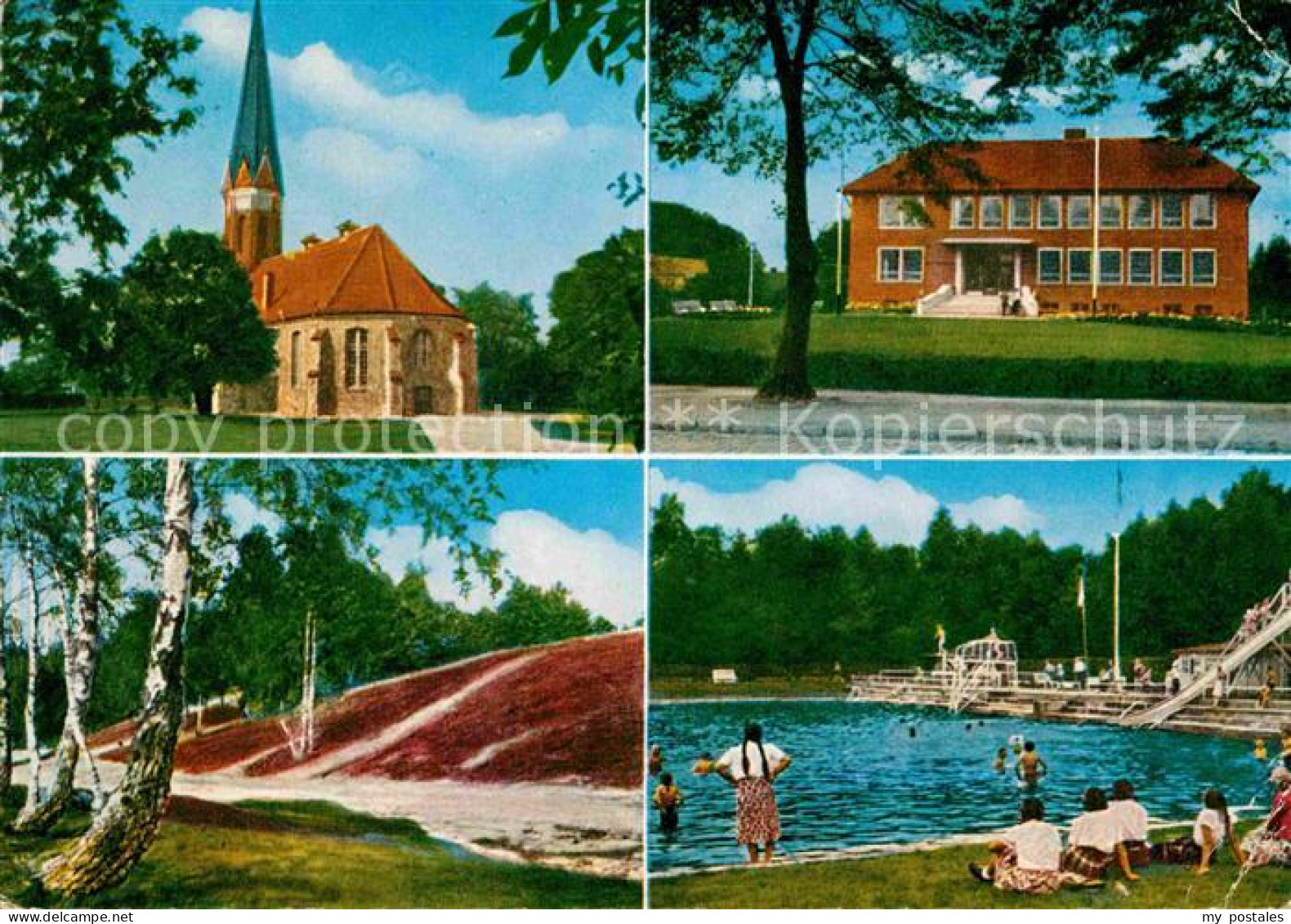 Schneverdingen Kirche Schwimmbad Rathaus
