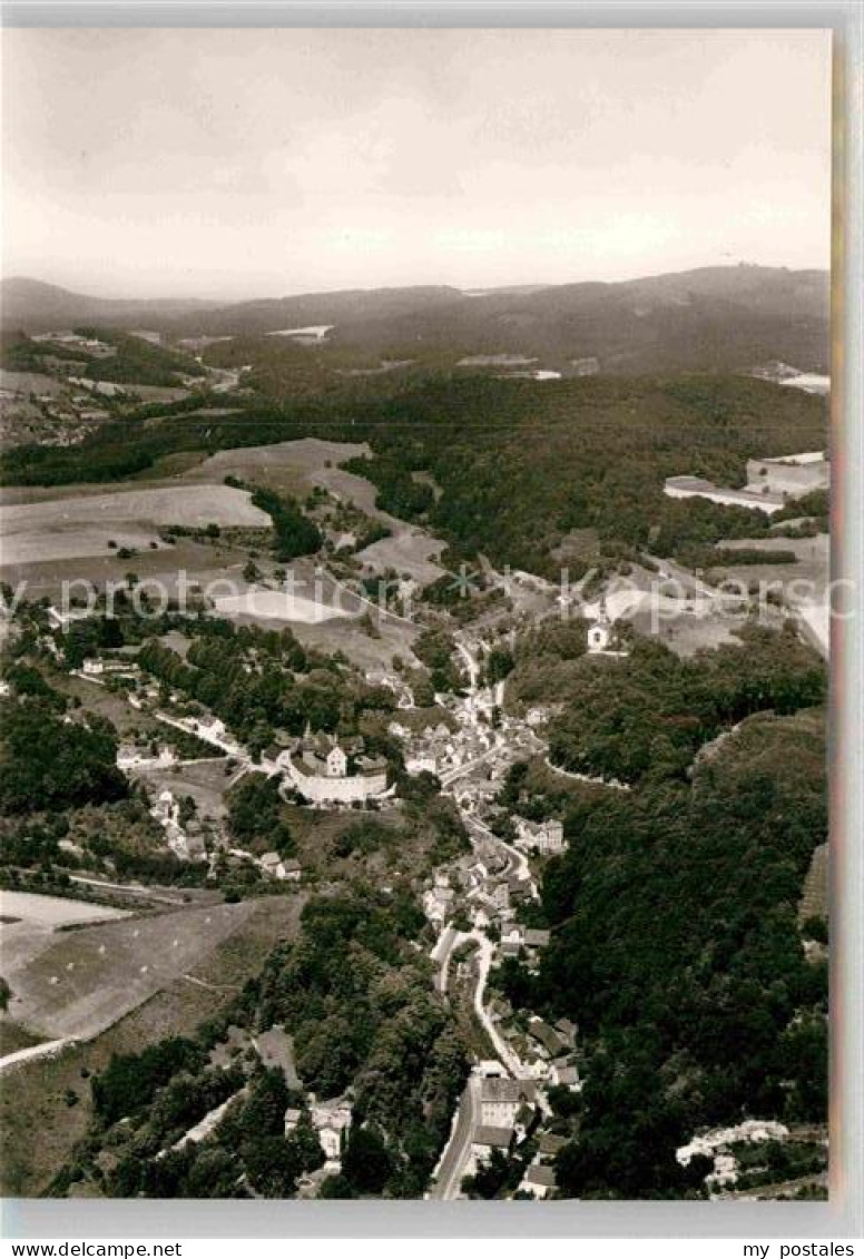Schoenberg Bensheim Schloss Schoenberg Fliegeraufnahme