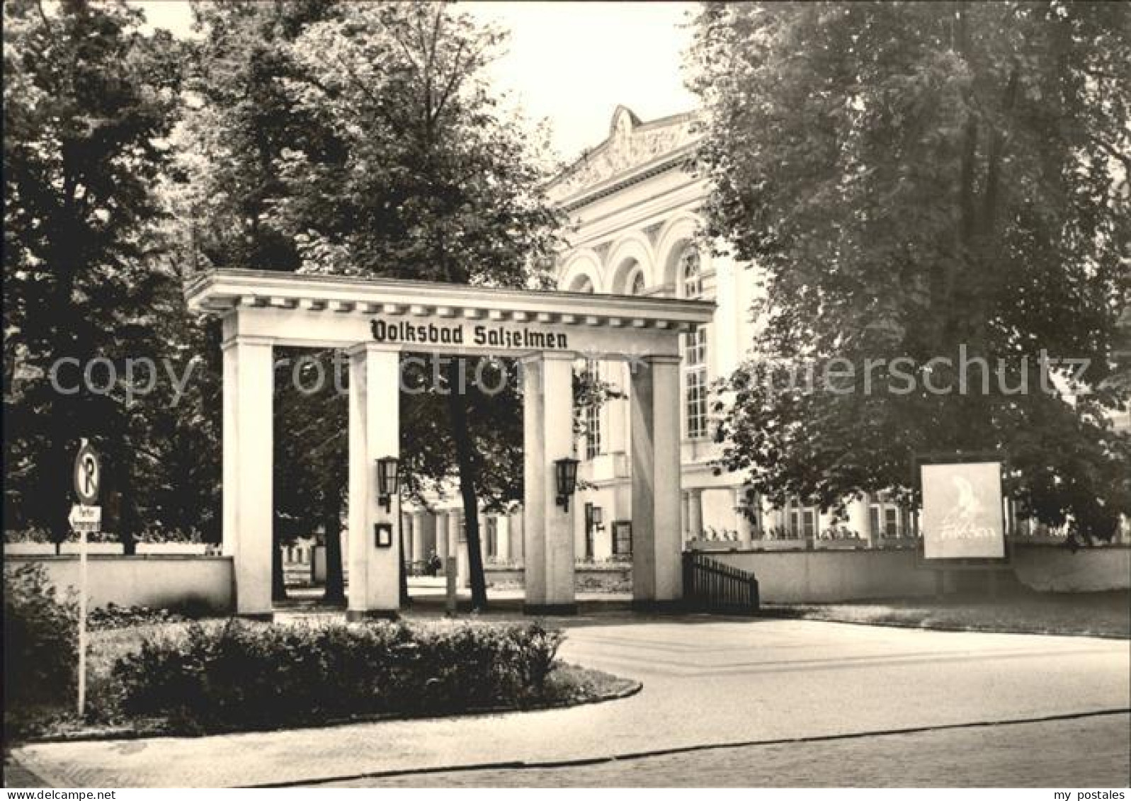 Schoenebeck Elbe Eingang Volksbad