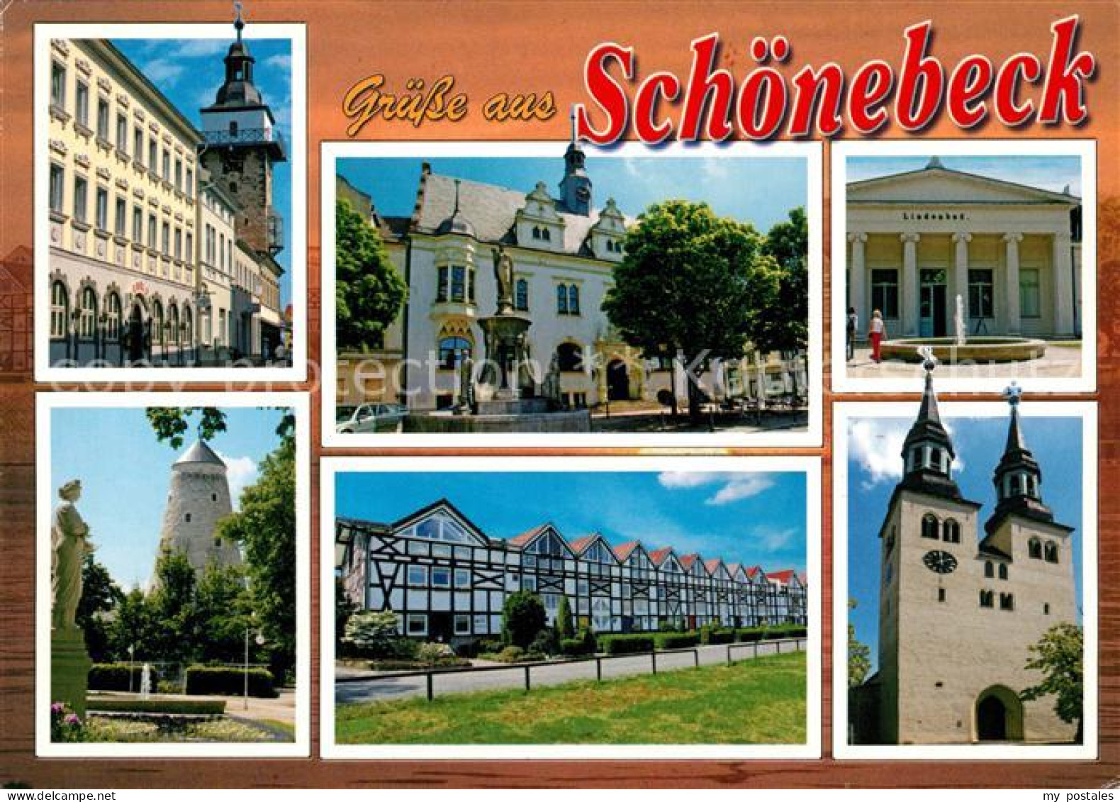 Schoenebeck Elbe Lindenbad Rathaus Sankt Jakobi Kirche