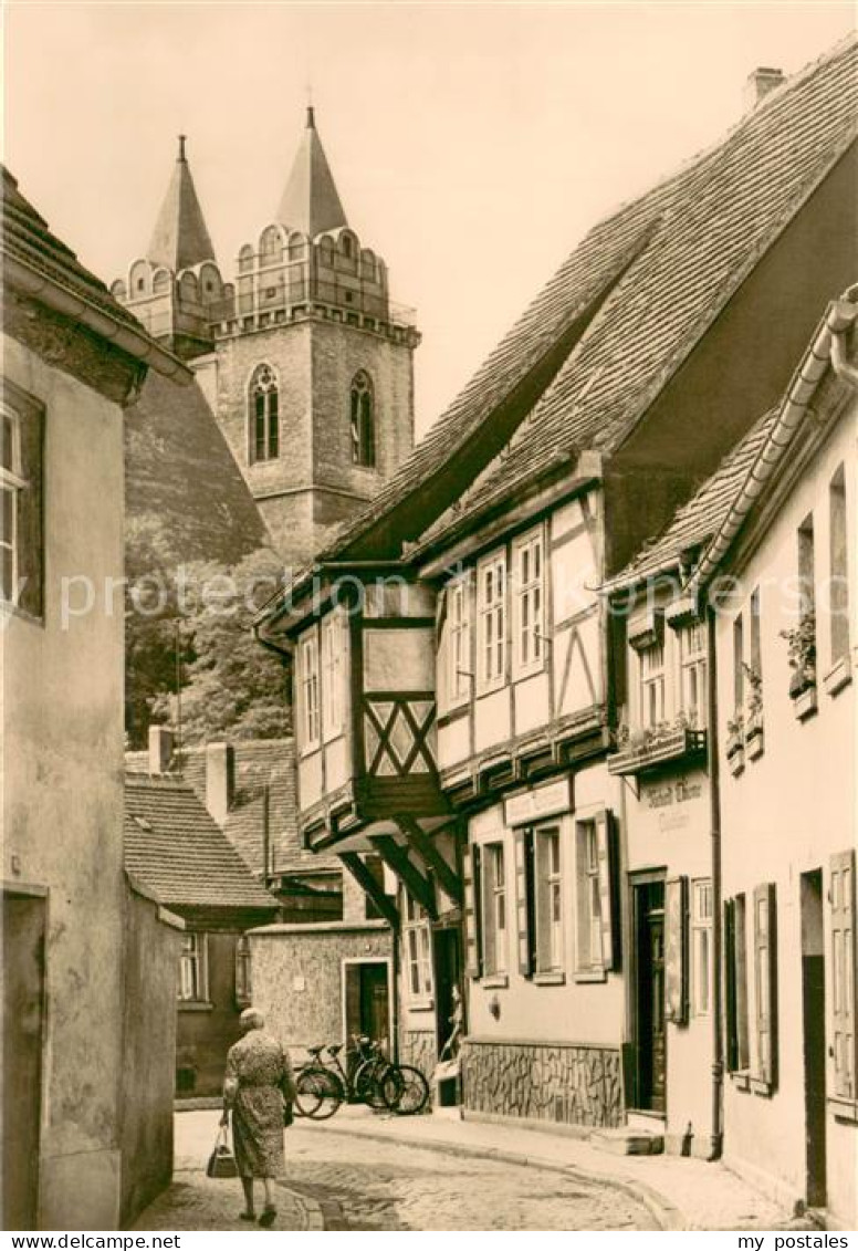 Schoenebeck Elbe Rosmarienstrasse Altstadt Fachwerkhaus kleinste Haus der Stadt