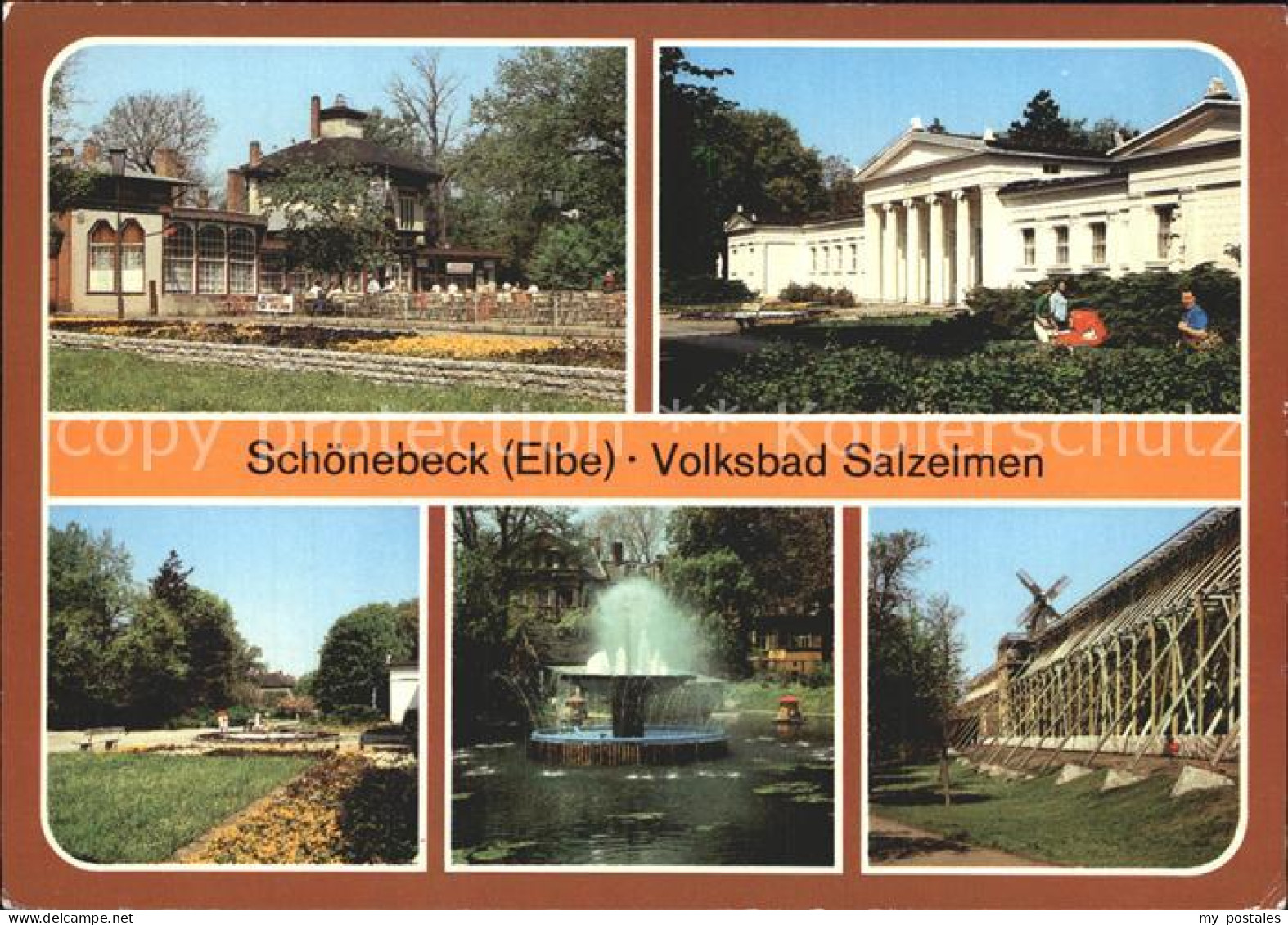 Schoenebeck Elbe Volksbad Salzelmen Kurhaus Brunnen Gradierwerk