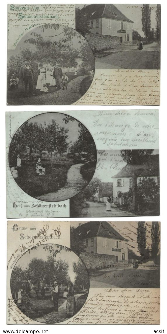 SCHOENENSTEINBACH 3 cpa gruss Wittenheim