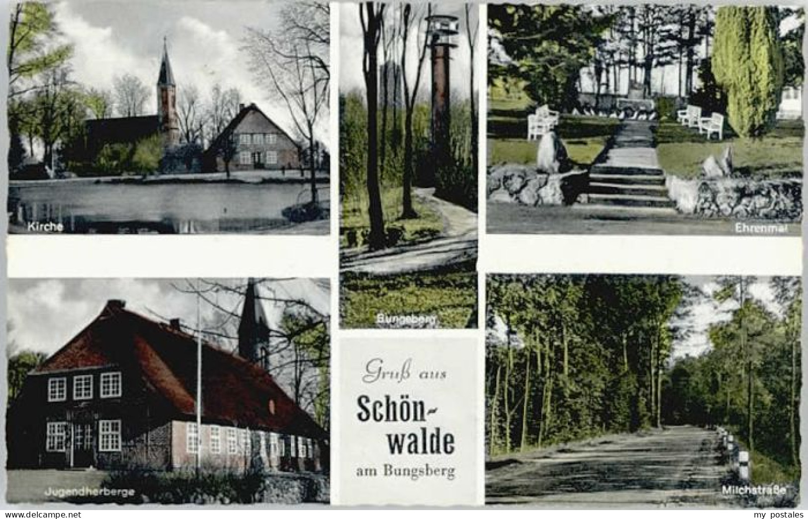 Schoenwalde Bungsberg Kirche Jugendherberge Ehrenmal Milchstrasse