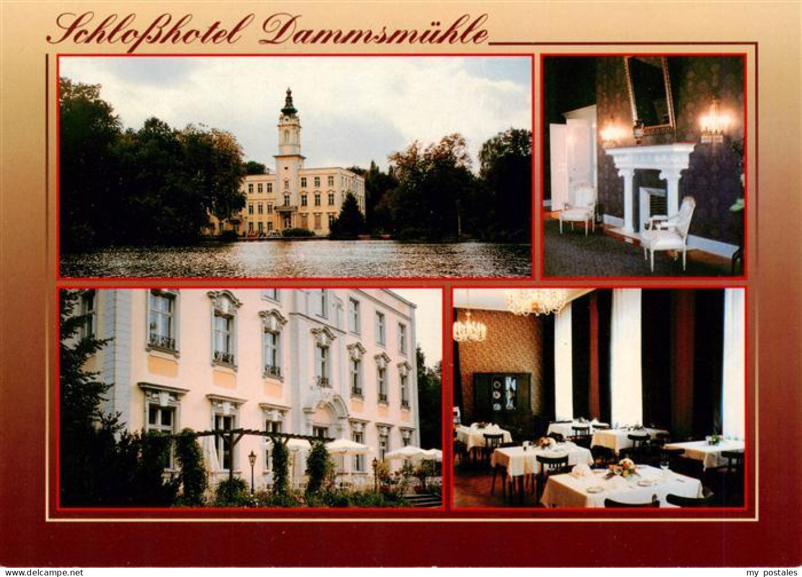 Schoenwalde Wandlitz Schlosshotel-Dammsmuehle Schloss See Empfangshalle Terrasse