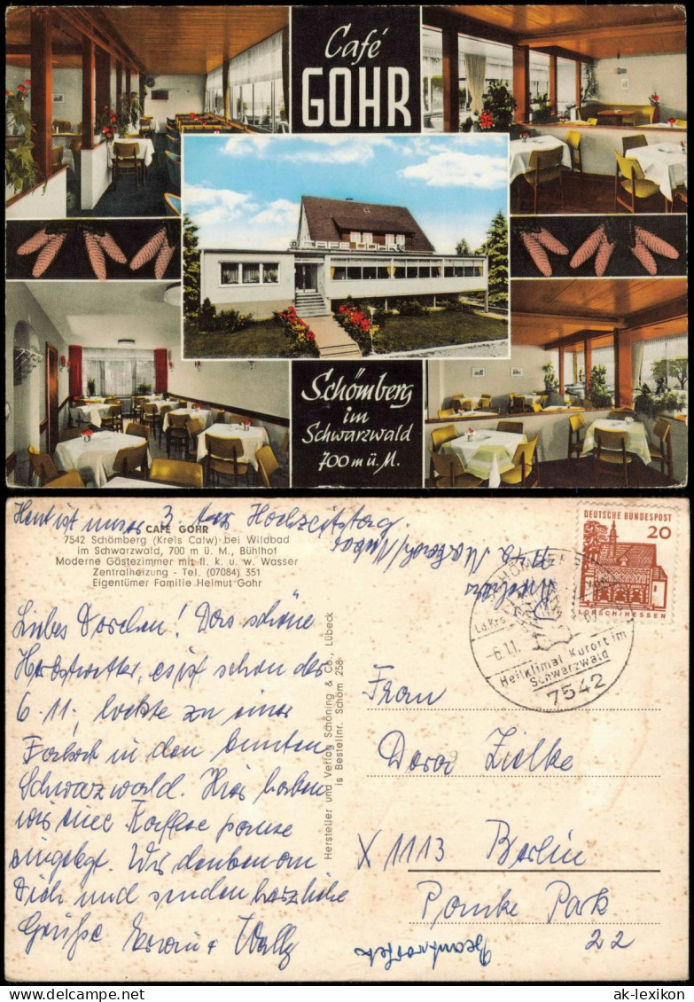 Schömberg (Schwarzwald) Cafe GOHR, Schömberg im Schwarzwald 1975