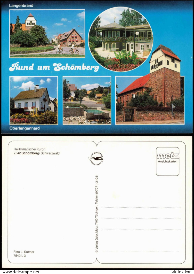Schömberg (Schwarzwald) Mehrbildkarte Rund um Schömberg Oberlengenhard 1990