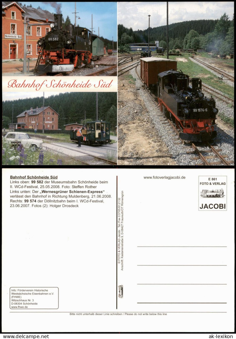 Schönheide Erzgebirge Bahnhof Schönheide Süd Schmalspurbahnen Museumsbahn 2008