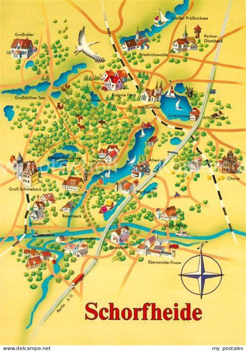 Schorfheide Gebietskarte