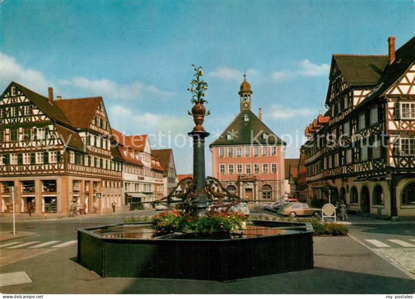 Schorndorf Wuerttemberg Geburtsort Gottlieb Daimler Marktplatz Altstadt Brunnen