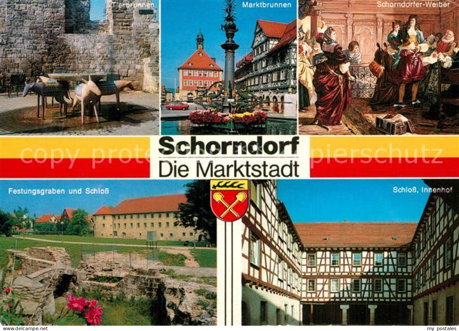 Schorndorf Wuerttemberg Geburtsstadt Gottlieb Daimler Altstadt Fachwerkhaeuser B