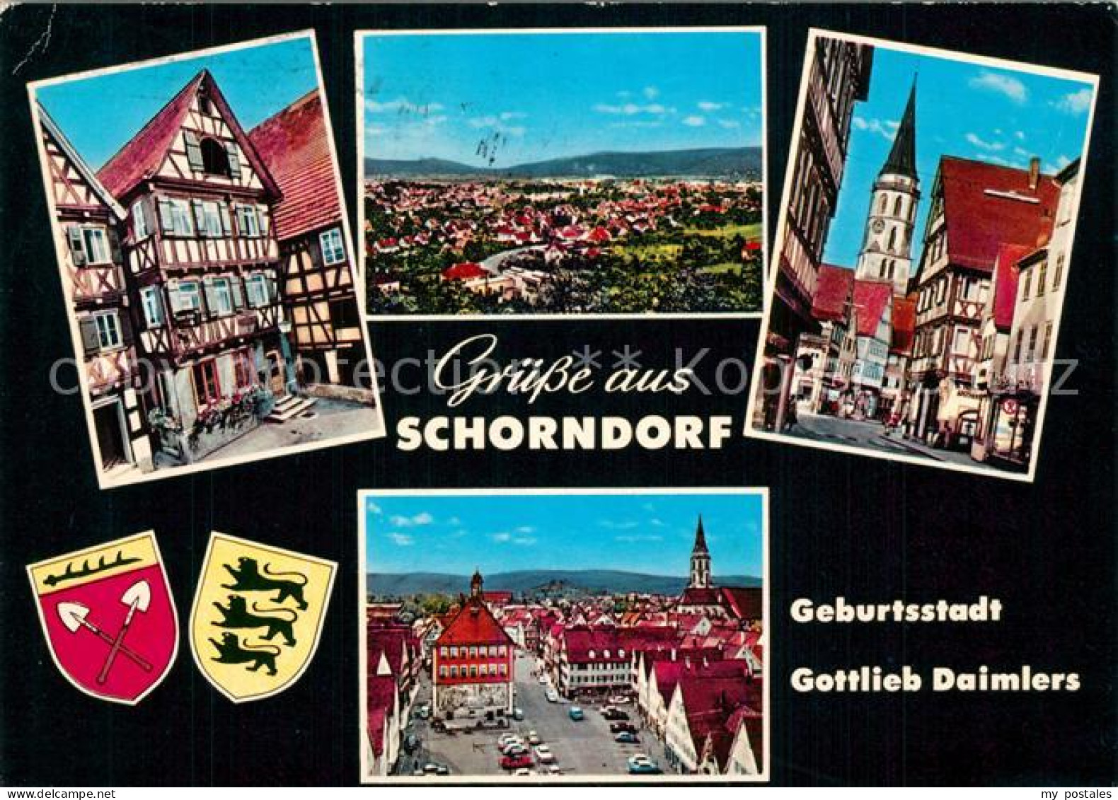 Schorndorf Wuerttemberg Geburtsstadt Gottlieb Daimlers Altstadt Fachwerkhaeuser