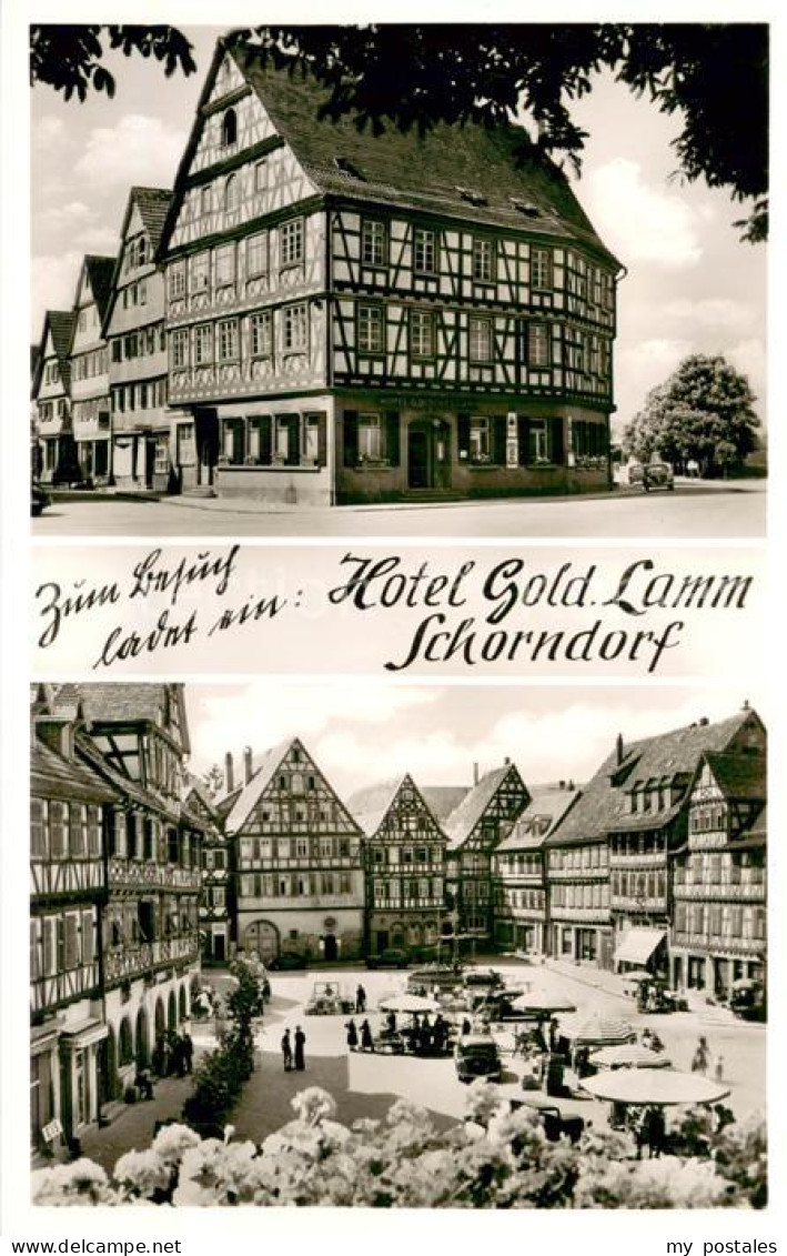 Schorndorf  Wuerttemberg Hotel Gold Lamm Marktplatz