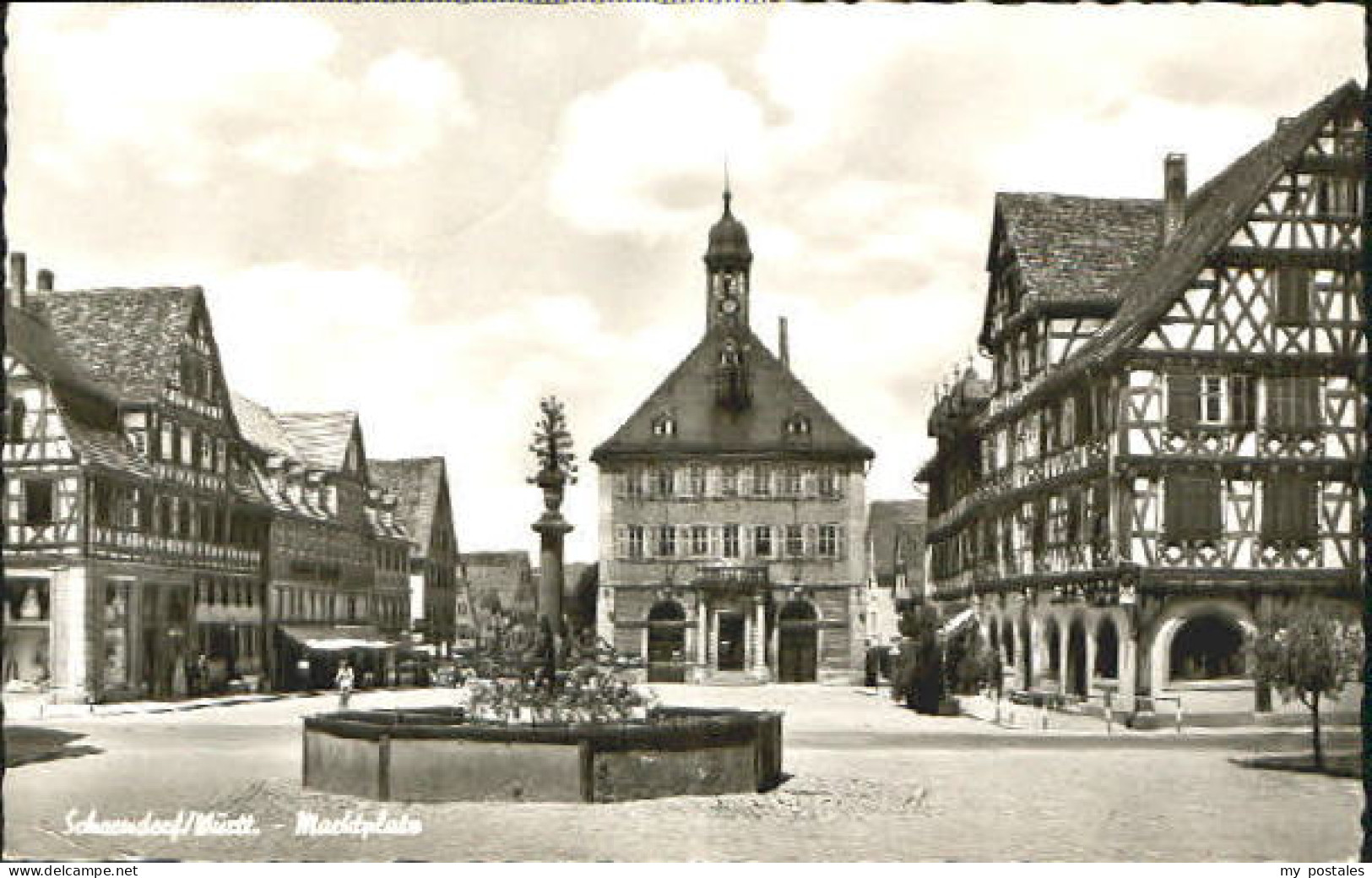 Schorndorf Wuerttemberg Schorndorf Marktplatz x 1959