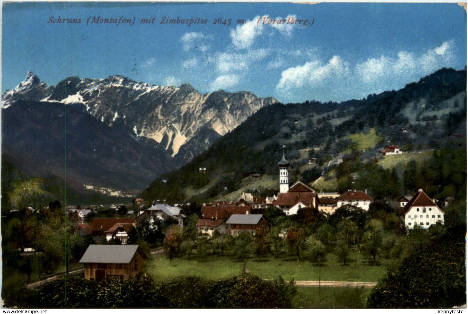 Schruns mit Zimbaspitze