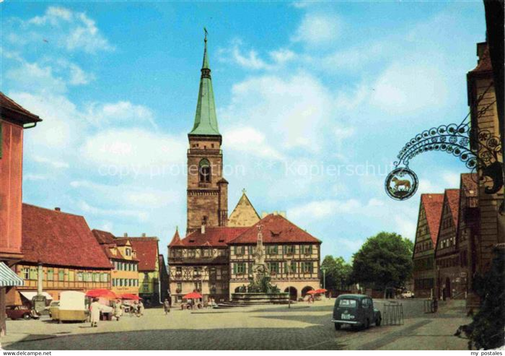 Schwabach Bayern Makrtplatz Kirche 600 Jahre Jubilaeum