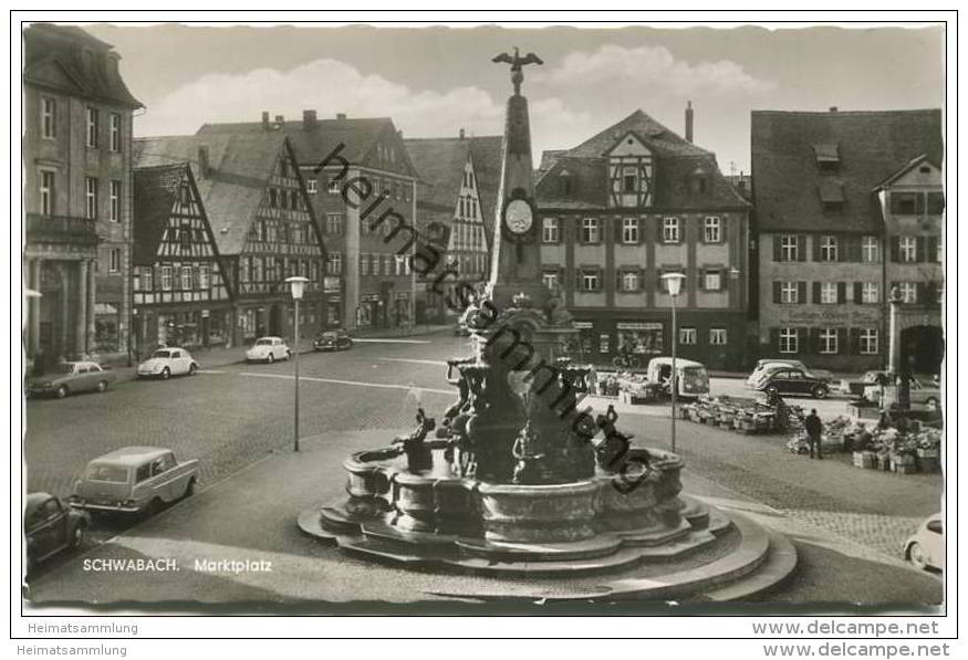 Schwabach - Marktplatz - Foto-AK