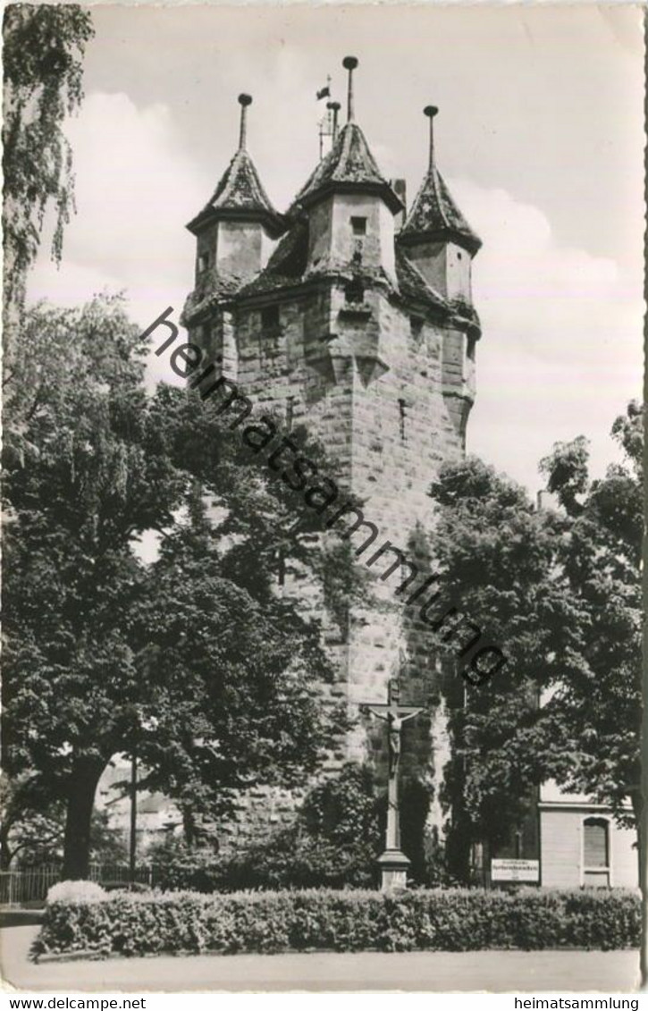 Schwäbisch Gmünd - Fünfknöpflesturm - Foto-AK - Verlag Franckh Stuttgart