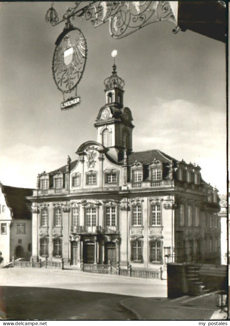 Schwaebisch Gmuend Schwaebisch - Hall Rathaus  x 1959