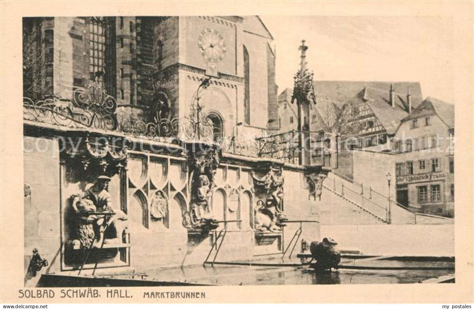 Schwaebisch Hall Marktbrunnen