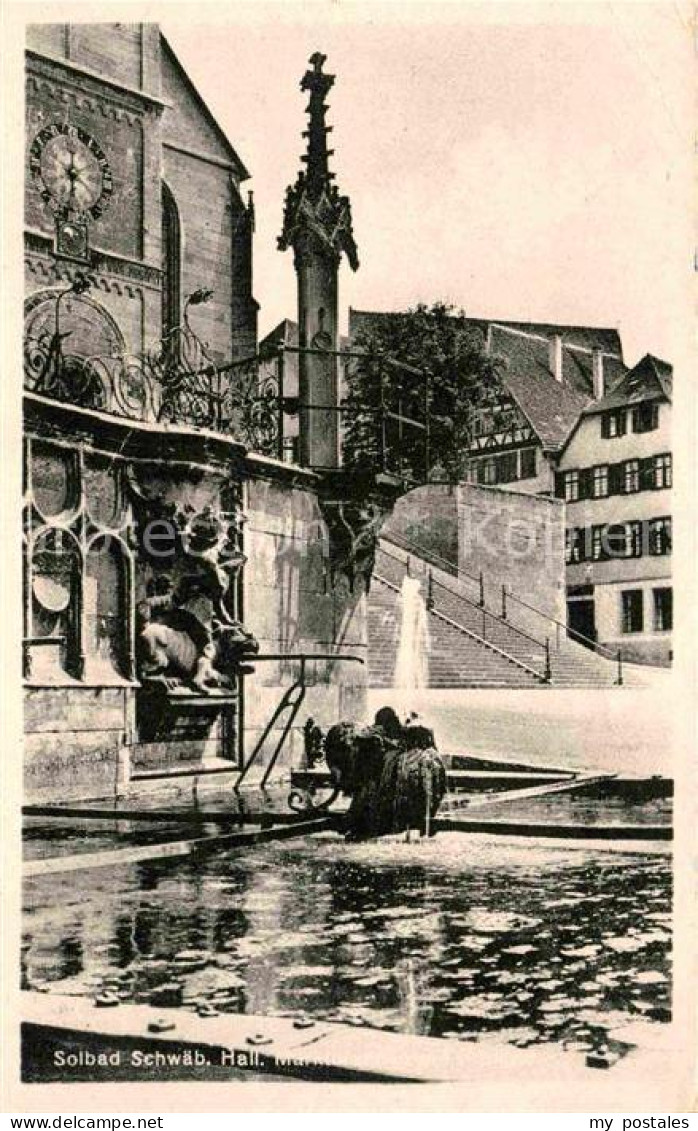 Schwaebisch Hall Marktbrunnen