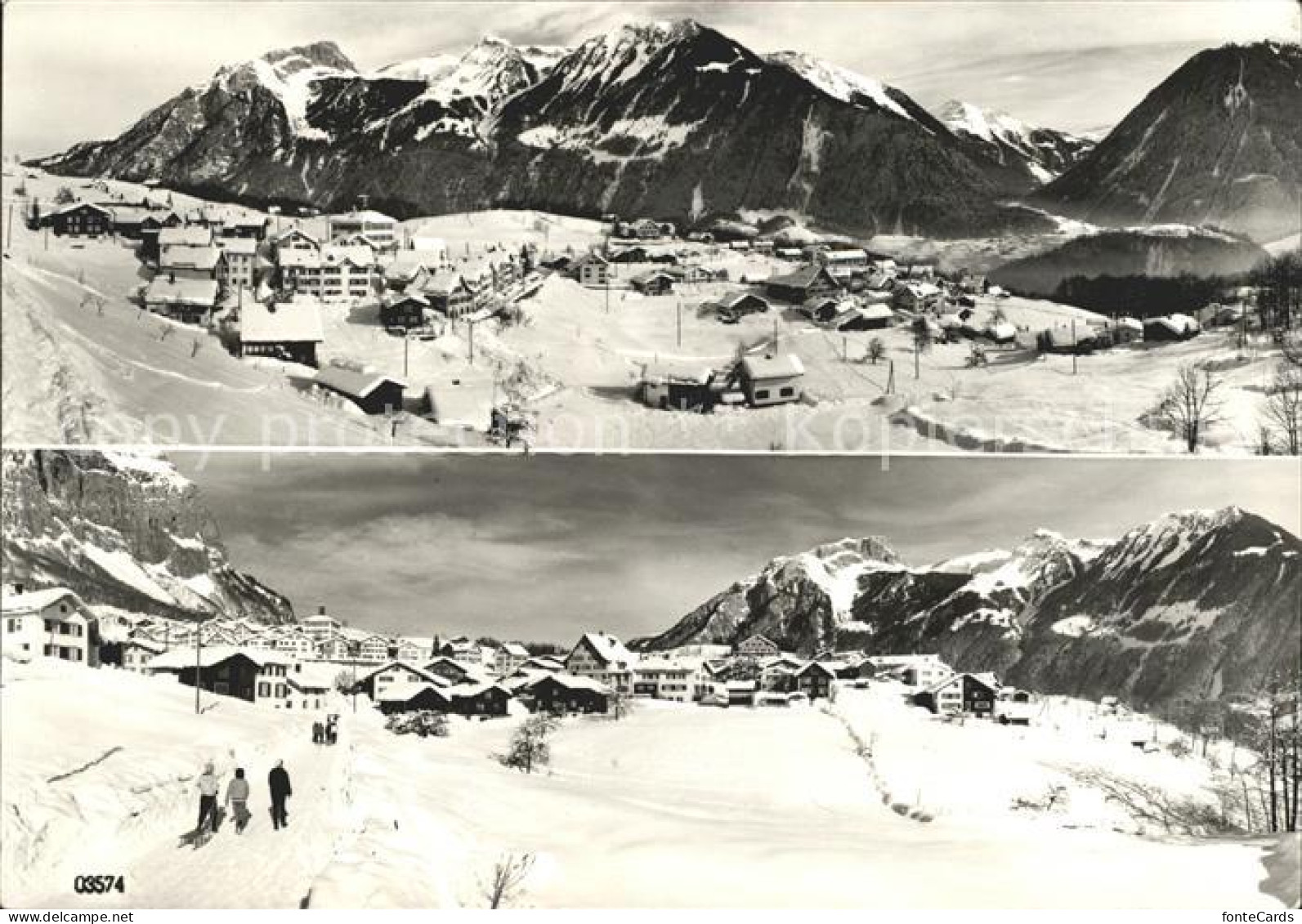 Schwaendi Schwanden Panorama Blick gegen Schiltkette